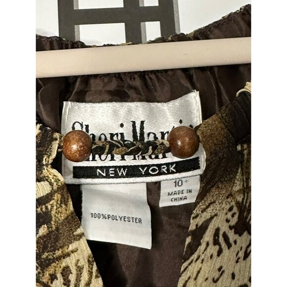 Vintage 80's Style Sherri Marie New York Ladies Long Maxi Beaded Dress SZ 10 - Picture 5 of 7